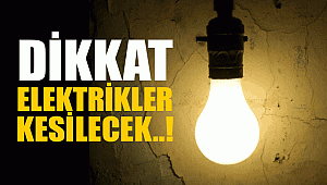 Elektrikler Kesilecek Önleminizi Alın