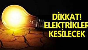 Ergene Ve Çorlu’da 9 Saat Elektrik Yok