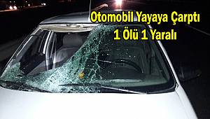 Otomobil Yayaya Çarptı, 1 Ölü 1 Yaralı