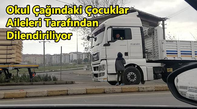 Suriyeli Çocuklar Işıklarda Dilendiriliyor