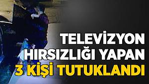 Televizyon Hırsızlığı Yapan 3 Kişi Tutuklandı