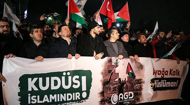 ABD'nin Sözde Orta Doğu Barış Planı Protesto Edildi