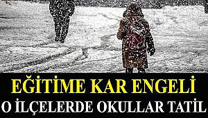 Çanakkale'nin 3 İlçesinde Eğitime Kar Engeli