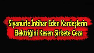 Siyanürle İntihar Eden Kardeşlerin Elektriğini Kesen Şirkete Ceza