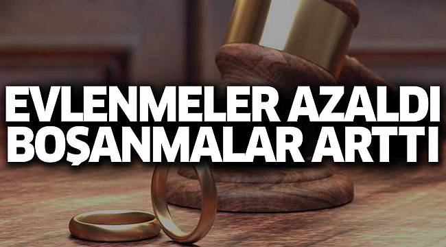 Tekirdağ’da Evlenmeler Azaldı, Boşanmalar Arttı