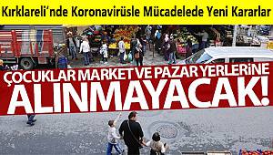 Çocuklar Market ve Pazar Yerlerine Alınmayacak