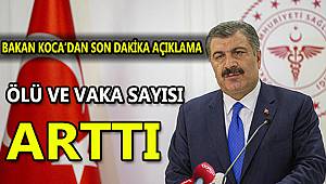 Koronada Son Durum! Bakan Ölü ve Vaka Sayısını Açıkladı