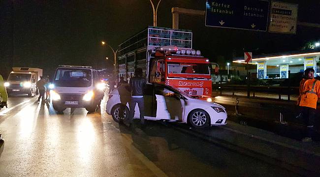 Kocaeli'de Trafik Kazası, 1 Yaralı