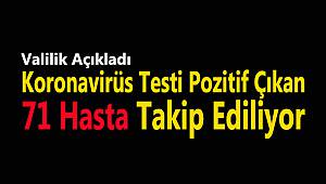 Koronavirüs Testi Pozitif Çıkan 71 Hasta Takip Ediliyor