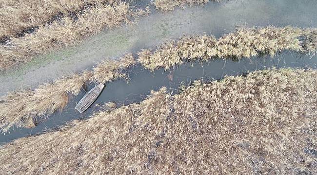 Av Yasağı Olan Gölde Drone İle Tespit Edilen Kayıklara El Konuldu