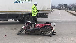 İnegöl'de Trafik Kazası, 1 Yaralı