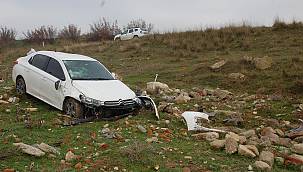 Kazayı Emniyet Kemeri Sayesinde Yara Almadan Atlattı