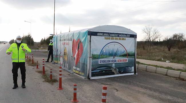 Kırklareli'nde Uzun Yola Çıkacak Sürücüler "Yaşam Tüneli"nden Geçiyor