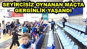 Seyircisiz Oynanan Basketbol Maçında Gerginlik Yaşandı