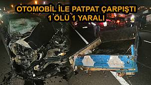 Otomobille Patpat Çarpıştı, 1 Ölü 1 Yaralı