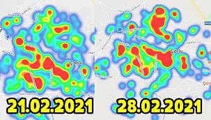 Çorlu’da Koronavirüs Haritası 7 Günde Değişti