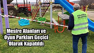 Mesire Alanları ve Oyun Parkları Geçici Olarak Kapatıldı