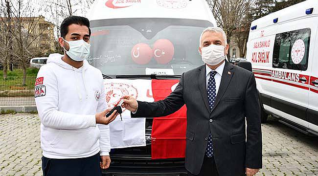 Tekirdağ'a Tahsis Edilen Ambulanslar Törenle Teslim Alındı