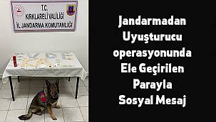 Uyuşturucu operasyonunda Ele Geçirilen Parayla Sosyal Mesaj