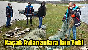 Kaçak Avlananlara İzin Yok! Baraj Gölüne Serilen 800 Metre Ağ Ele Geçirildi