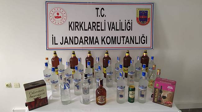 Bir Evde 38 Litre Kaçak İçki Ele Geçirildi