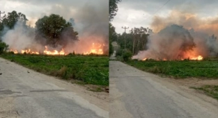 Çan'da Fırtınada Kopan Elektrik Telleri Ekili Arazide Yangın Çıkardı