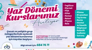 Yaz Dönemi Kursları Başlıyor