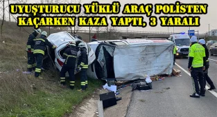 Uyuşturucu Yüklü Araç Polisten Kaçarken Kaza Yaptı, 3 Yaralı