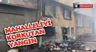 Mahalleliyi Korkutan Yangın!