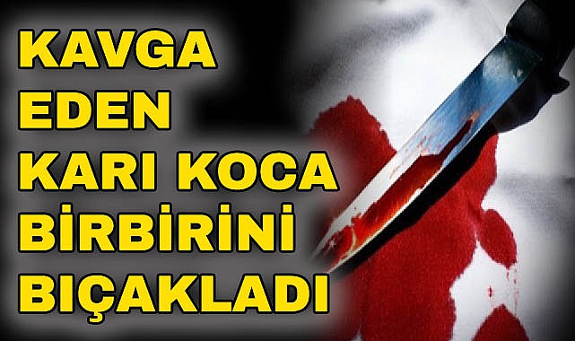 Kavga Eden Karı Koca Birbirini Bıçakladı