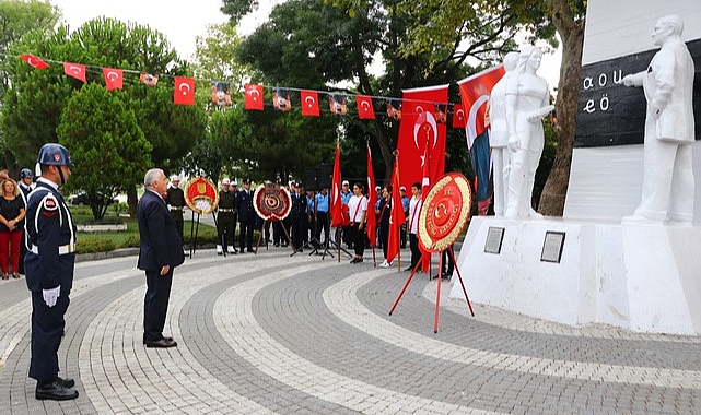 Atatürk'ün Tekirdağ'a Gelişi ve Harf İnkılabı'nın İlk Kez Uygulanışının 94. Yıl Dönümü Törenle Kutlandı