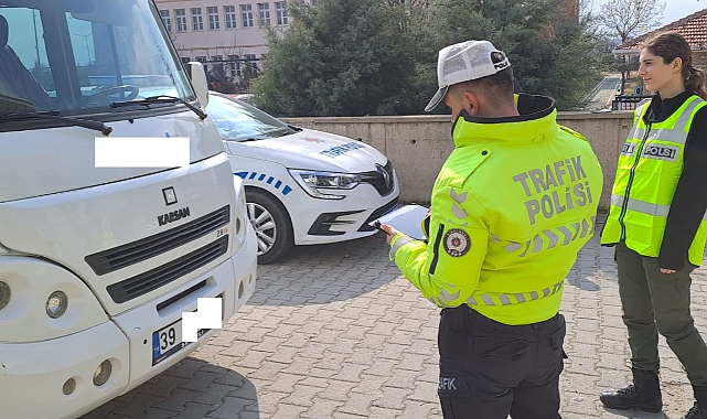 Kırklareli'nde Okul Servisleri Denetlendi