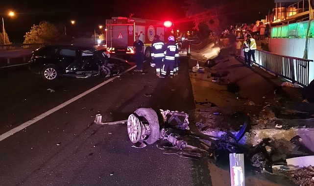 Çorlu'da Feci Kaza! 1 Ölü 2 Yaralı