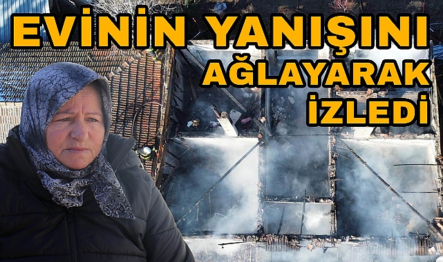 Evinin Yanışını Ağlayarak İzledi