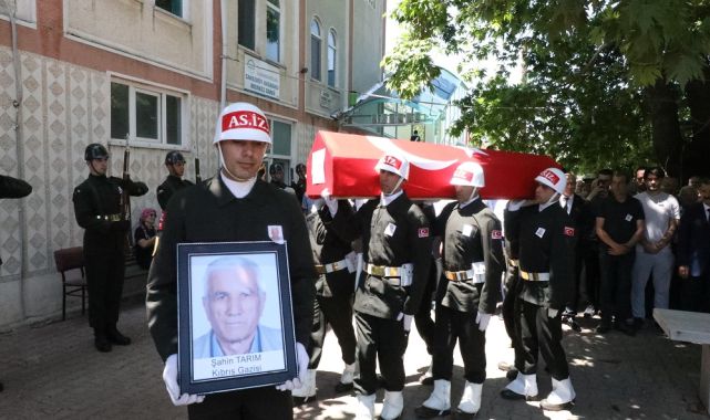 Kırklareli'de vefat eden Kıbrıs gazisi, son yolculuğuna uğurlandı