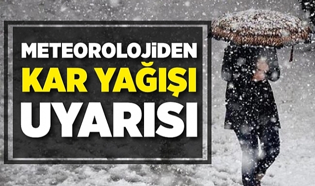 Meteoroloji'den Tekirdağ ve Kırklareli'ne 'Kuvvetli Kar' Uyarısı