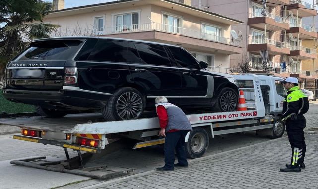 Yalova'da aracına çakar lamba takan sürücüye 138 bin lira ceza