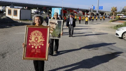 Çanakkale'ye yürüyen '57'nci Alay' korteji, Edirne'ye ulaştı