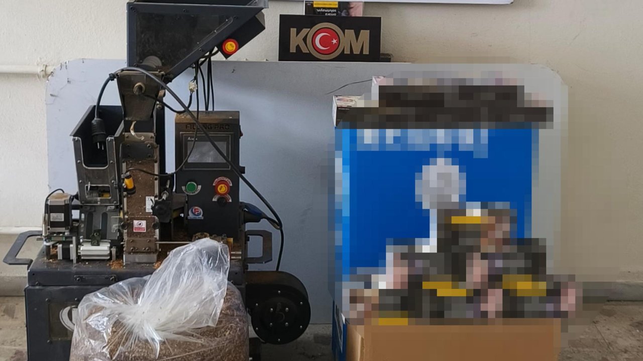 Çerkezköy'de 25 bin makaron ele geçirildi