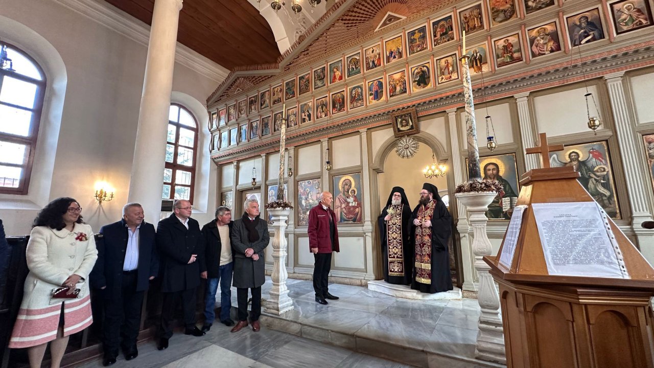 Edirne'de, Sveti Georgi Kilisesi'nde 'Bulgaristan Ulusal Günü' ayini düzenlendi