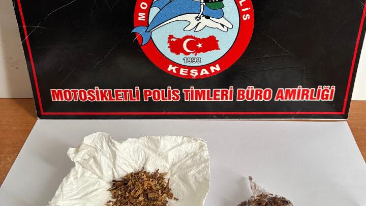 Edirne’de uyuşturucuyla yakalanan şüpheliye gözaltı