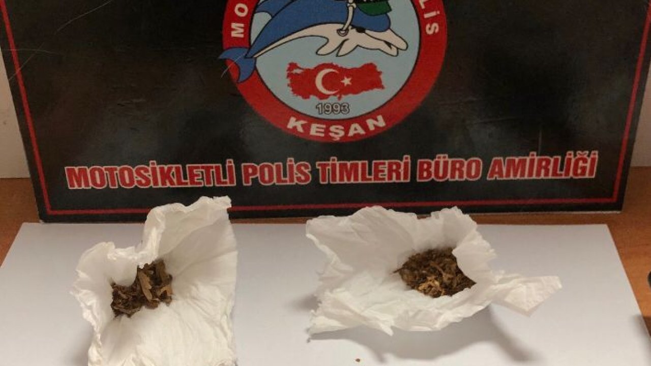 Edirne’de üzerlerinde uyuşturucu ele geçirilen 2 şüpheliye gözaltı