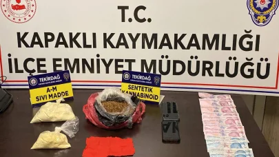  Kapaklı'da uyuşturucuyla yakalanan 2 kişi tutuklandı