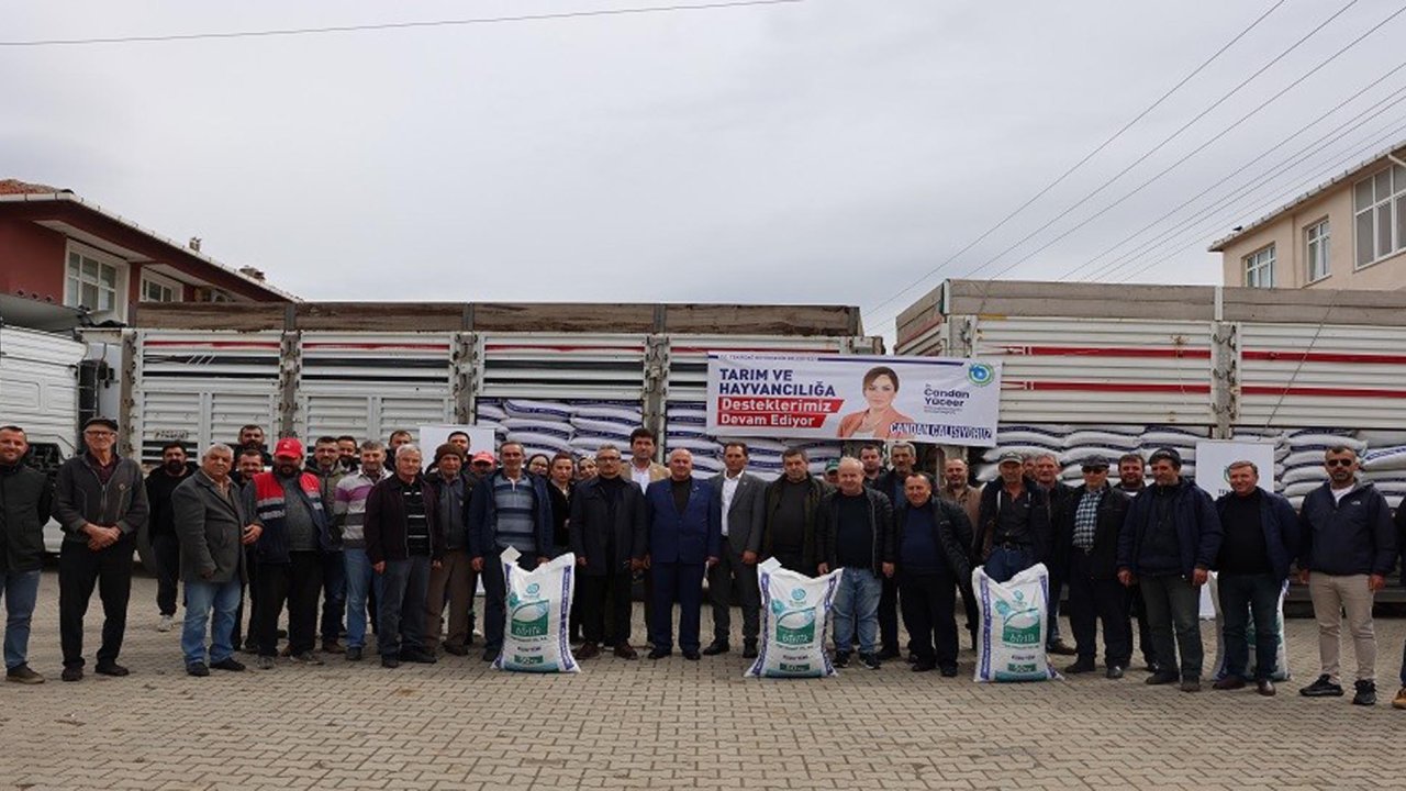 Tekirdağ Büyükşehir Belediyesi'nden üreticilere yem desteği