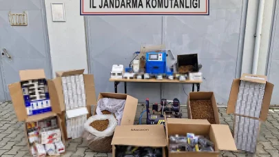  Tekirdağ'da 100 bin makaron ele geçirildi