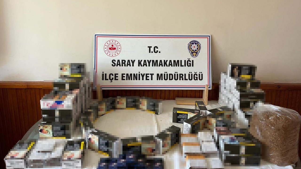 Tekirdağ'da 13 bin 820 makaron ele geçirildi