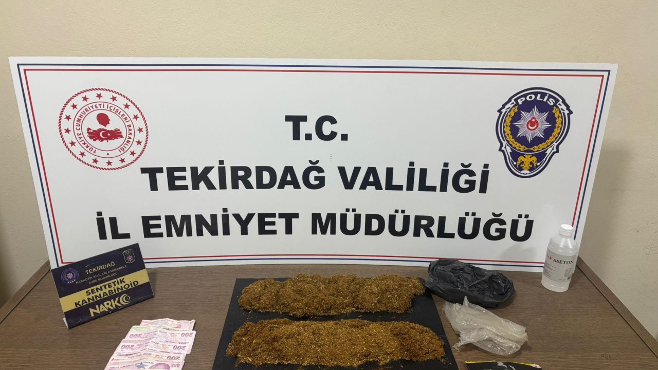 Tekirdağ'da uyuşturucu operasyonunda 3 tutuklama