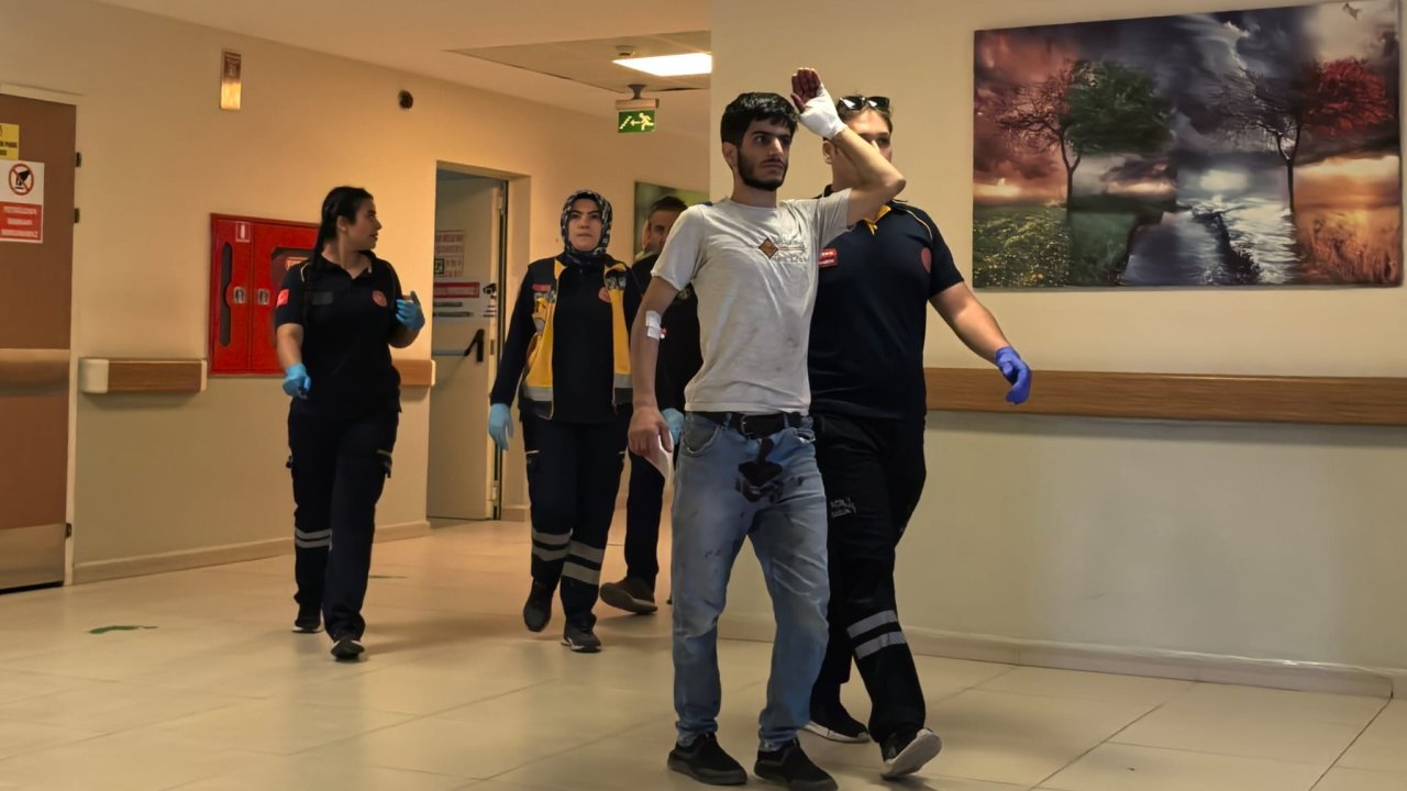 Çalışırken spiral makinasıyla elini kesti