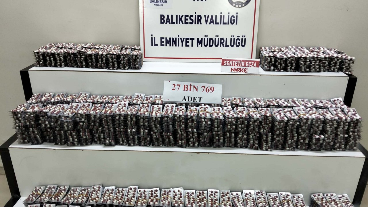 Kamyonette 27 bin uyuşturucu hap ele geçirildi; 1 gözaltı
