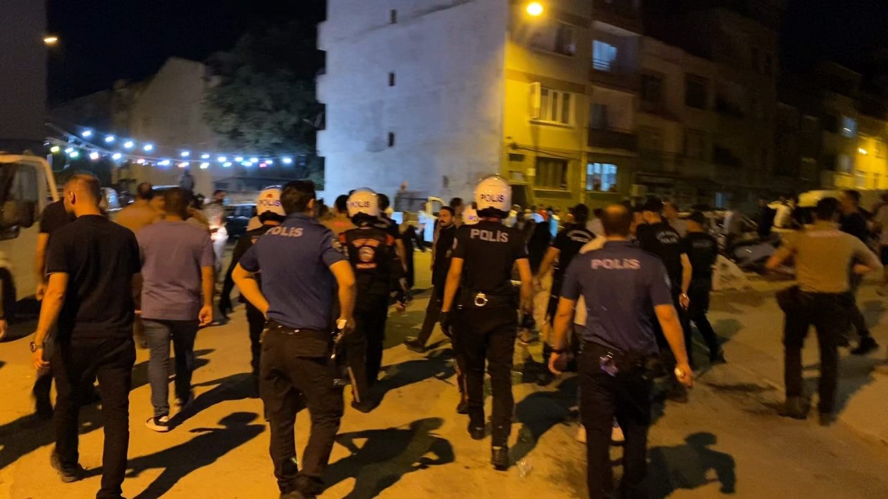 Polis, aranması olan kişiyi düğünde gözaltına almak isteyince arbede çıktı
